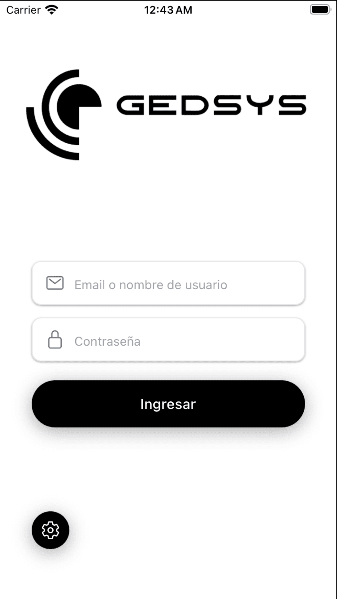 GEDSYS Mobile App Interface